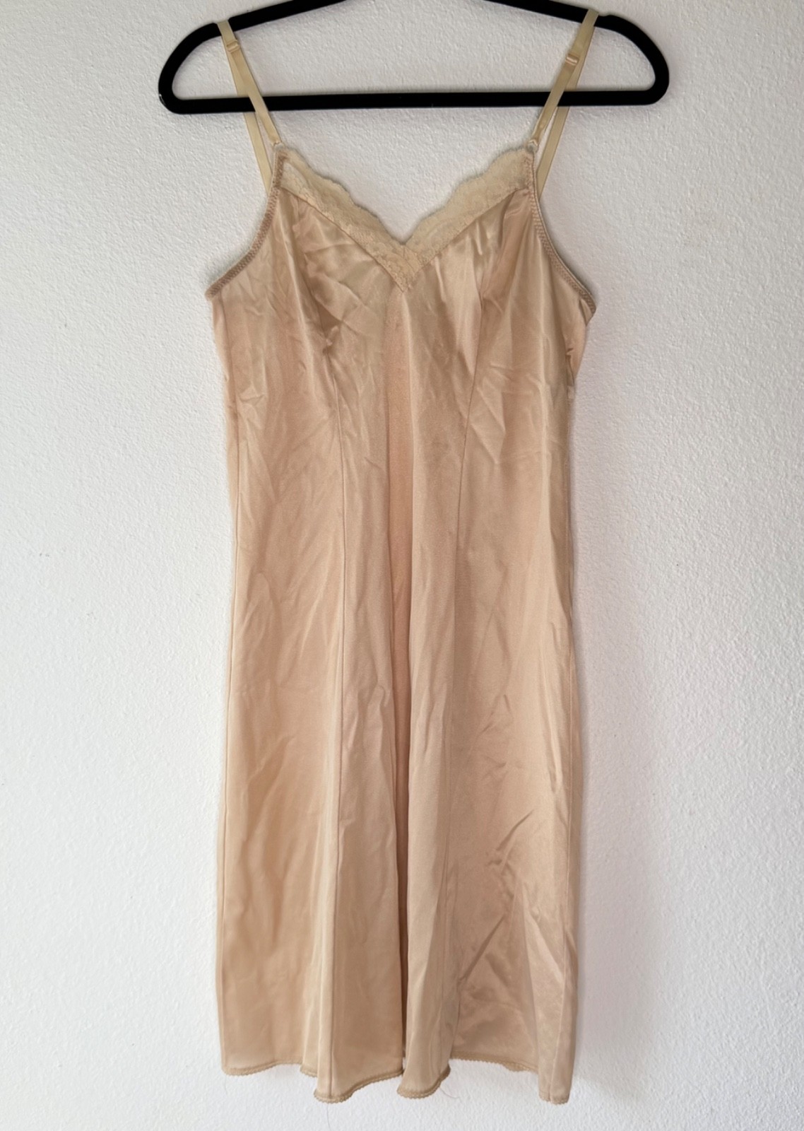 Vintage Dress Slip, Nude Color, Women&rsquo;s Size 32, Union Made in USA, Size 32 XS