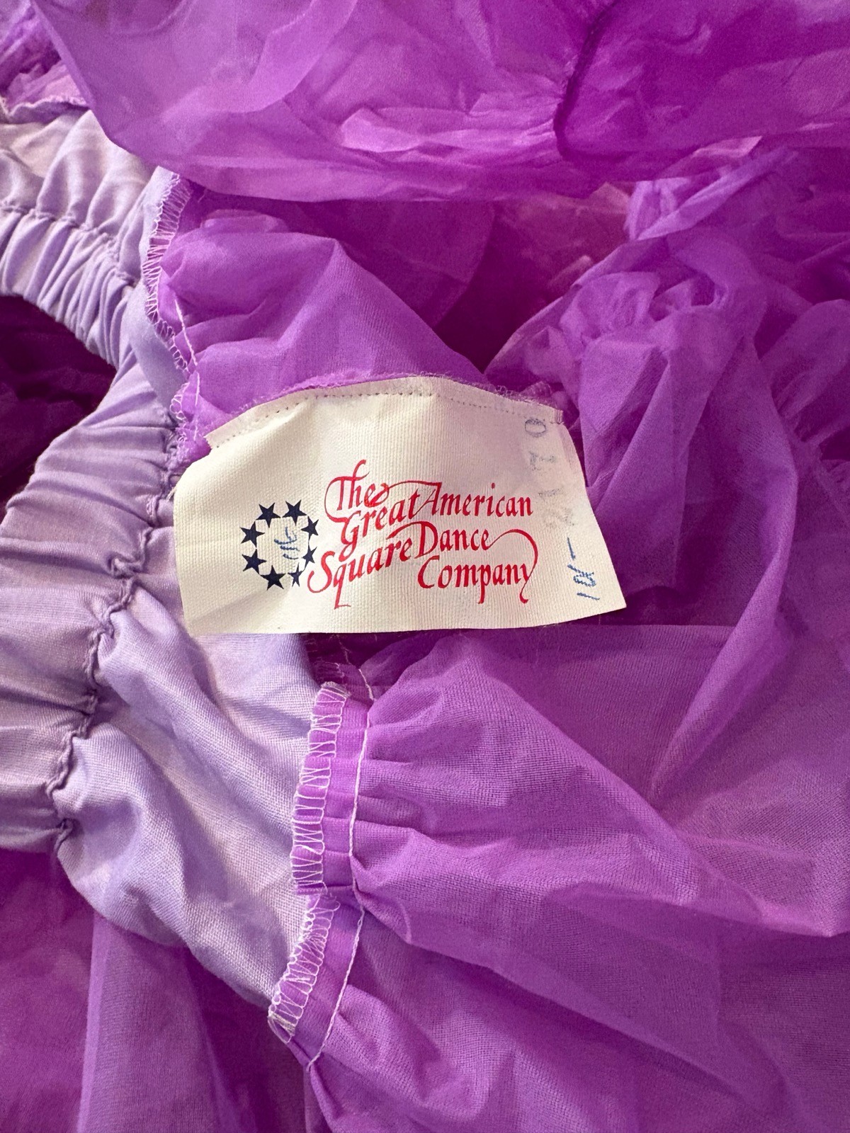 Vtg Great American Square Dancing Co Light Purple Petticoat M Rockabilly