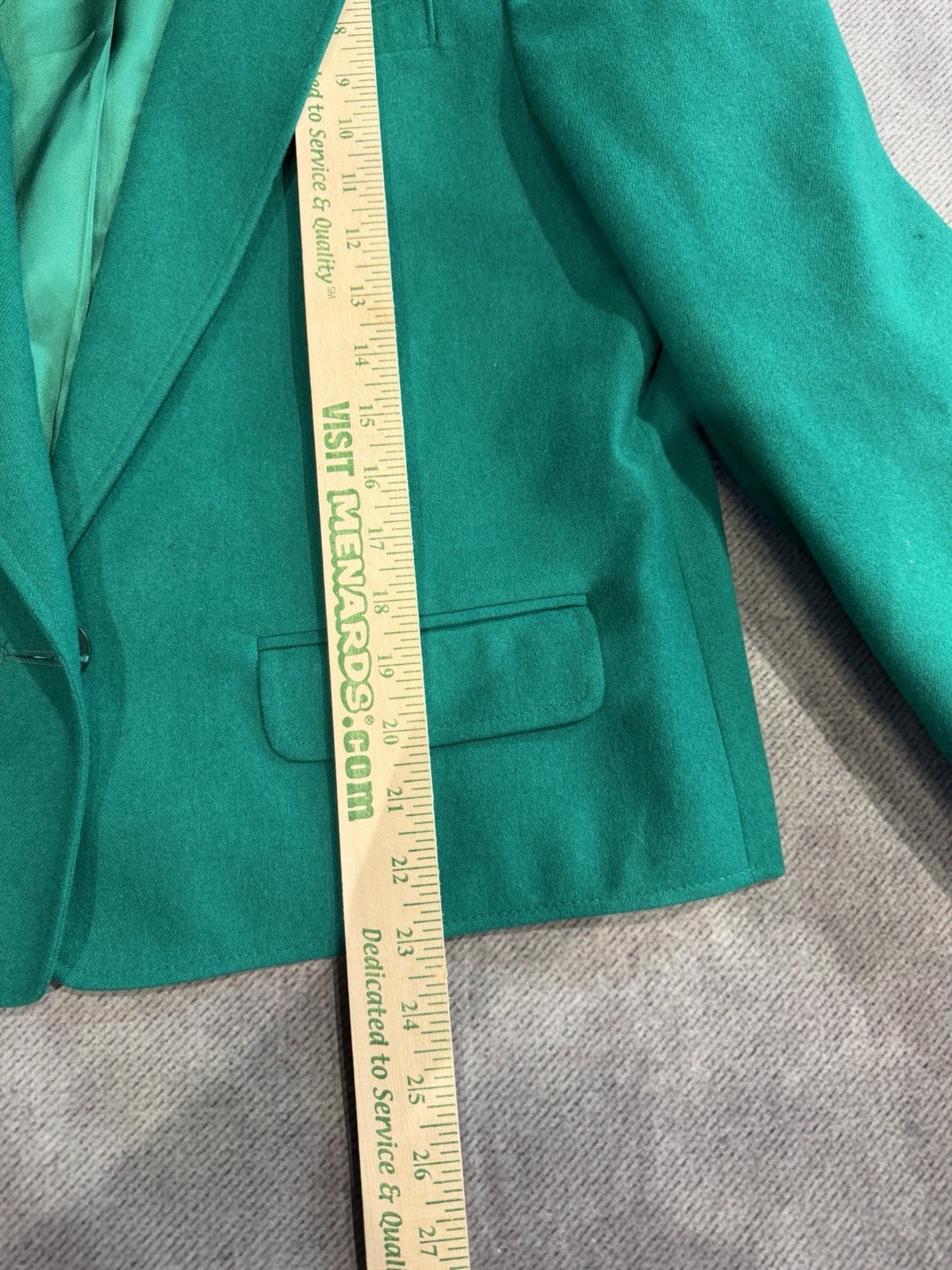 Pendleton Women&rsquo;s Green 100% Virgin Wool Suit Jacket Blazer