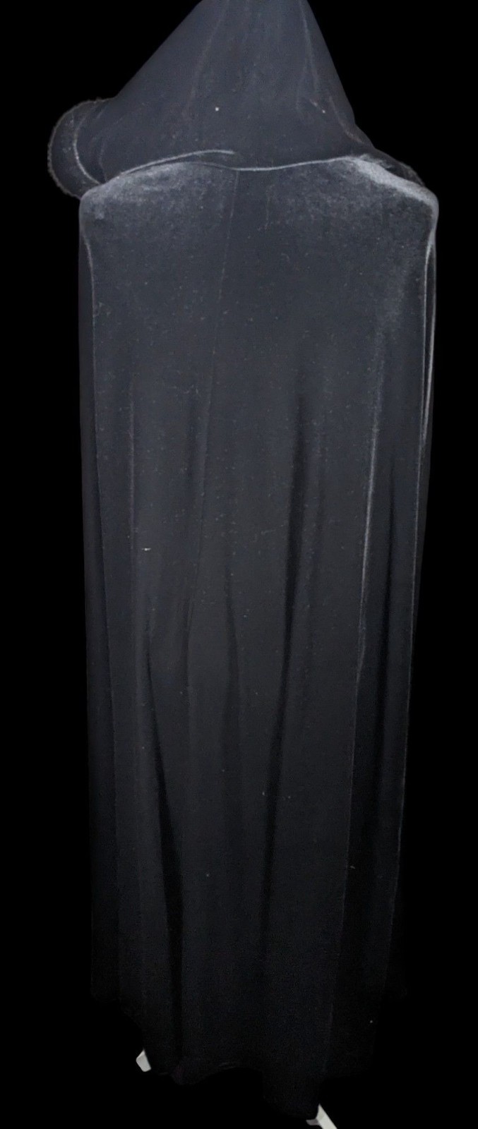 Vintage Gothic Jeffrey & Dara Evenings By Tom Barra Velvet Hooded Cloak With Fau