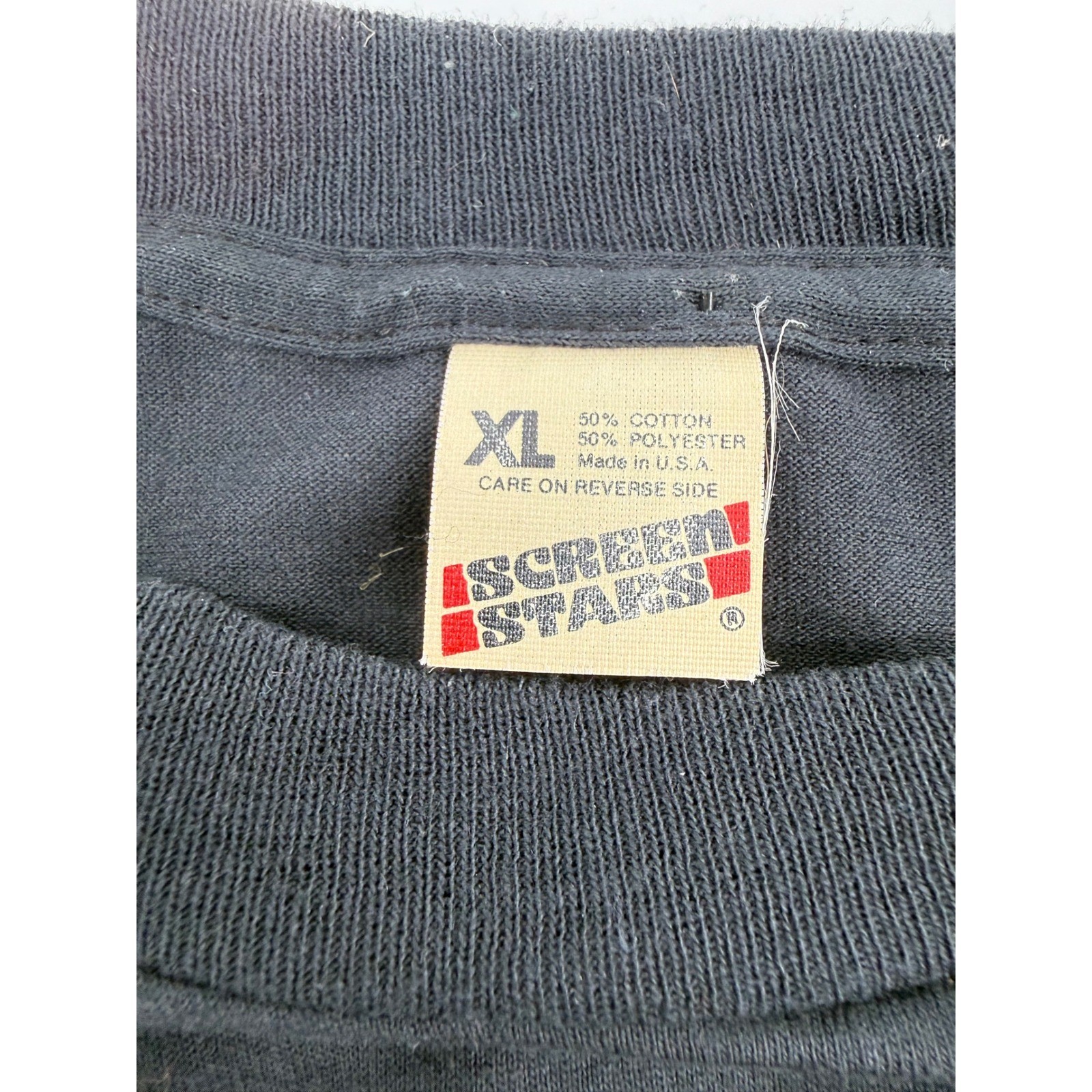 Single Stitch Vintage Screen Stars Navajo Deadwood Graphic Tee XL Cotton Black