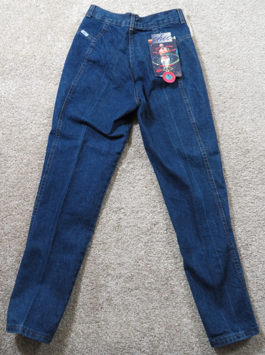 NOS VTG Chic Jeans Denim USA Women’s Misses Juniors Girls 11 27X28.5 High Waist