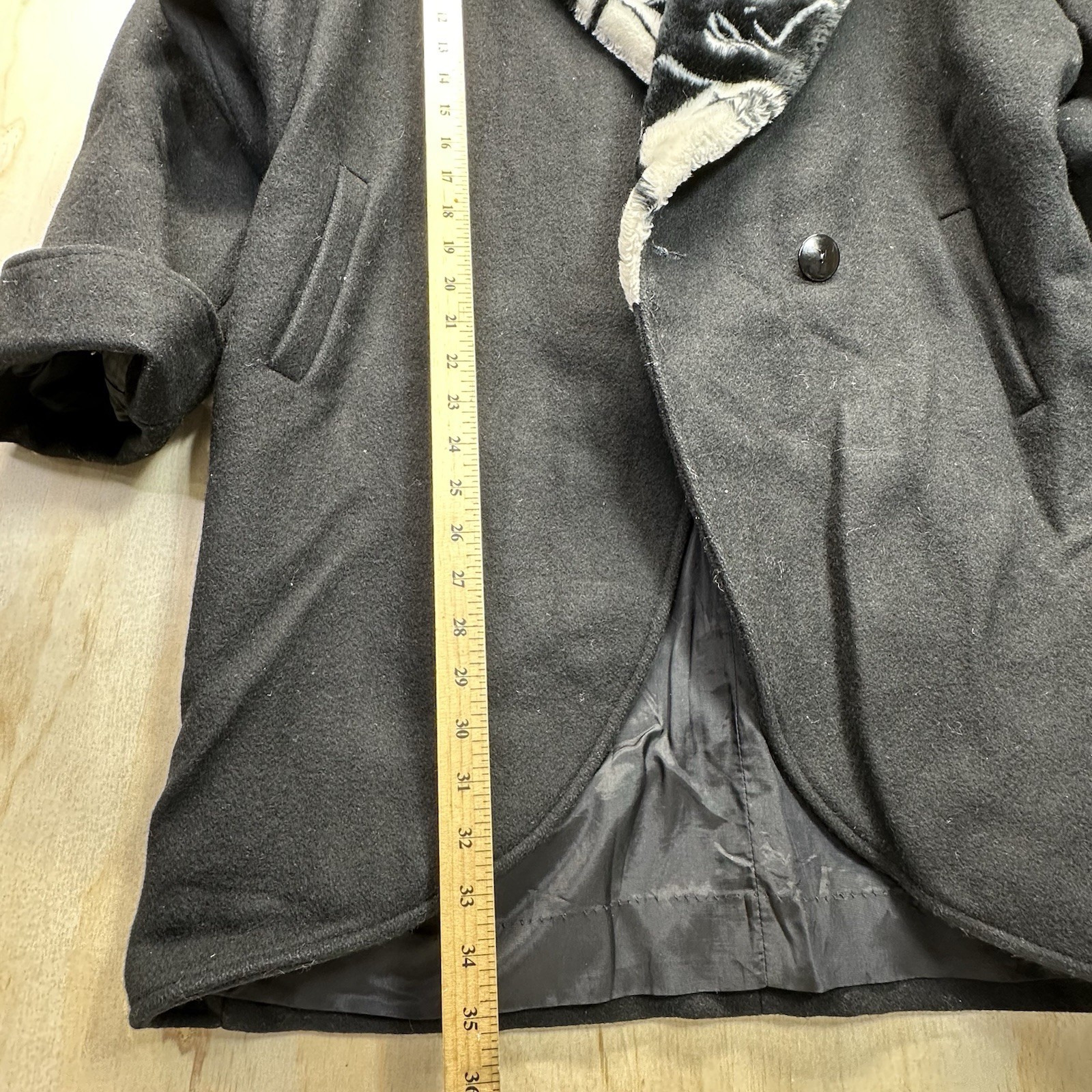 Vtg 90s Karizma East Ltd Wool Eclectic/Edgy/goth/Alt/Wool Coat Sz 8