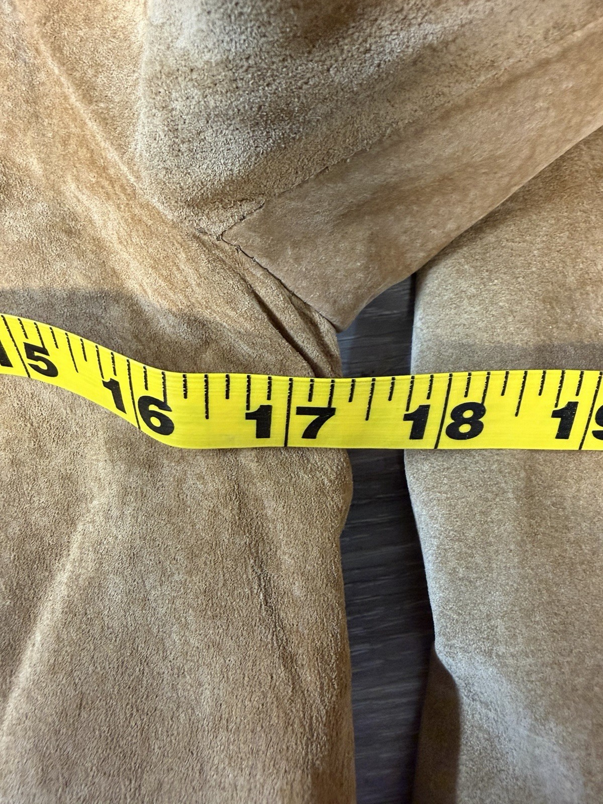 Vintage SAKS FIFTH AVE Young Dimensions Wrap Ultra Suede ? Trench Coat Tan Color