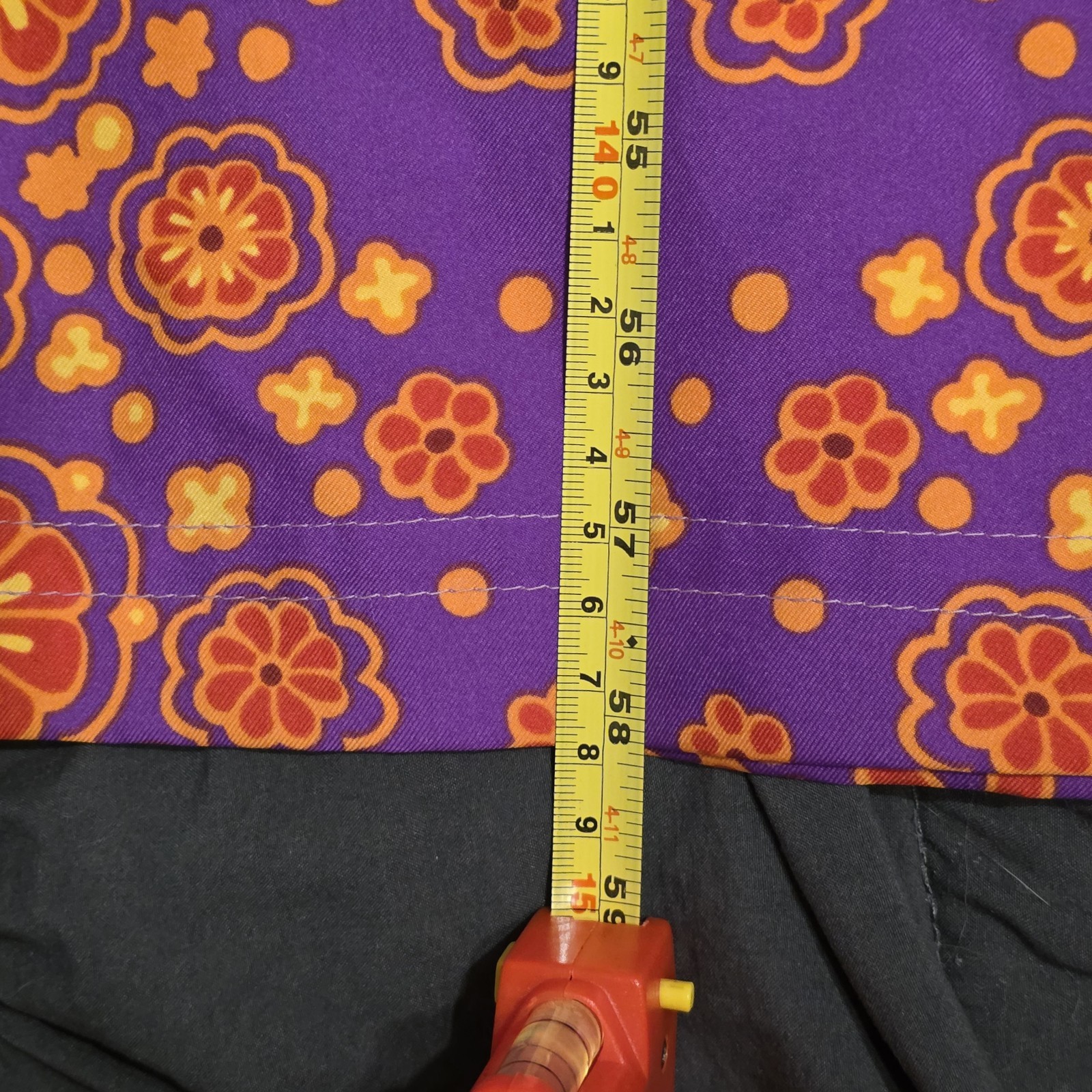 Vintage 1960s–70s Mod/psychedelic Maxi Dress No Tags Cotton/Poly Blend Colorful
