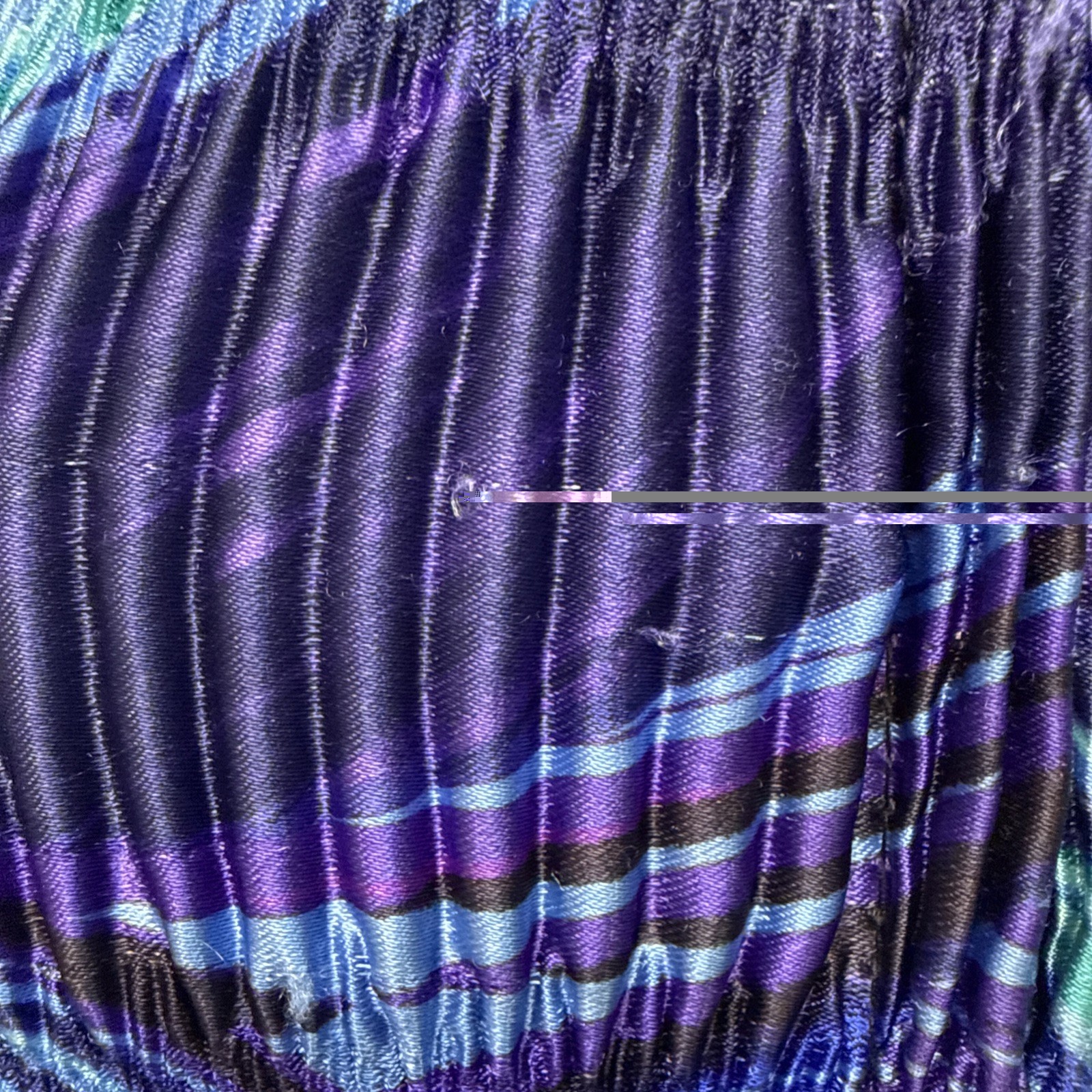80’s 90’s Vintage Blue Purple Green Bomber Jacket Southwest Pizzazz M Ripple