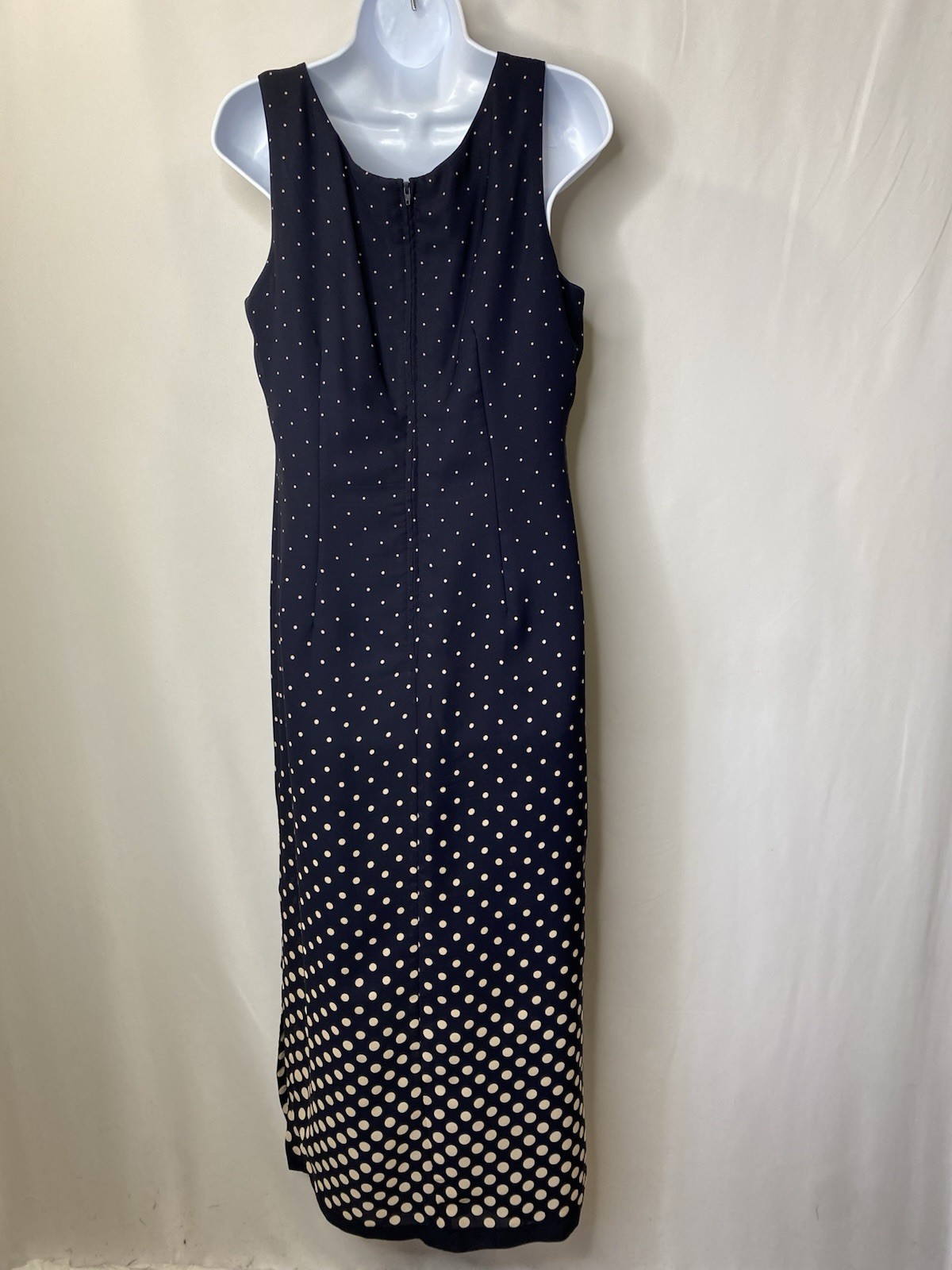 Vintage Miss Scarlet Women’s 2 Piece Maxi Dress Size 14 Polka Dot Patriotic Glam