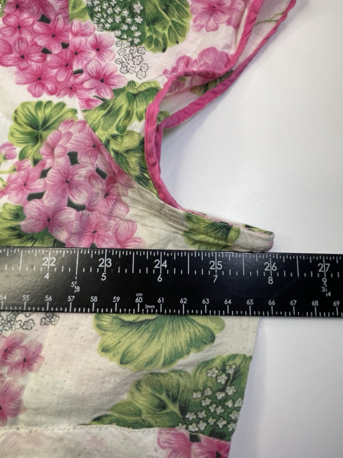 Carolina Colours Summer Blouse Plus Size 18/20W Pink White Floral Vintage