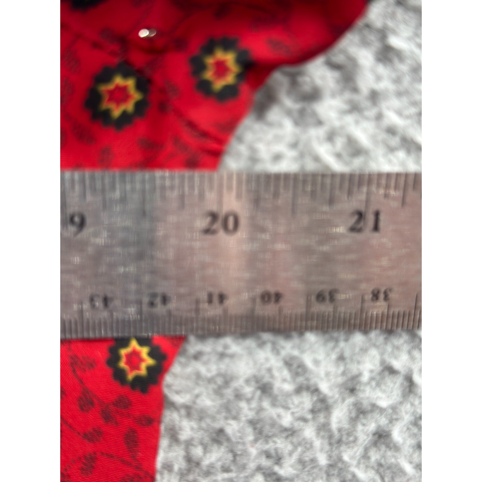 Vintage Womens Button Front Blouse Petite 10 90s Foulard Medallion Cottage Retro