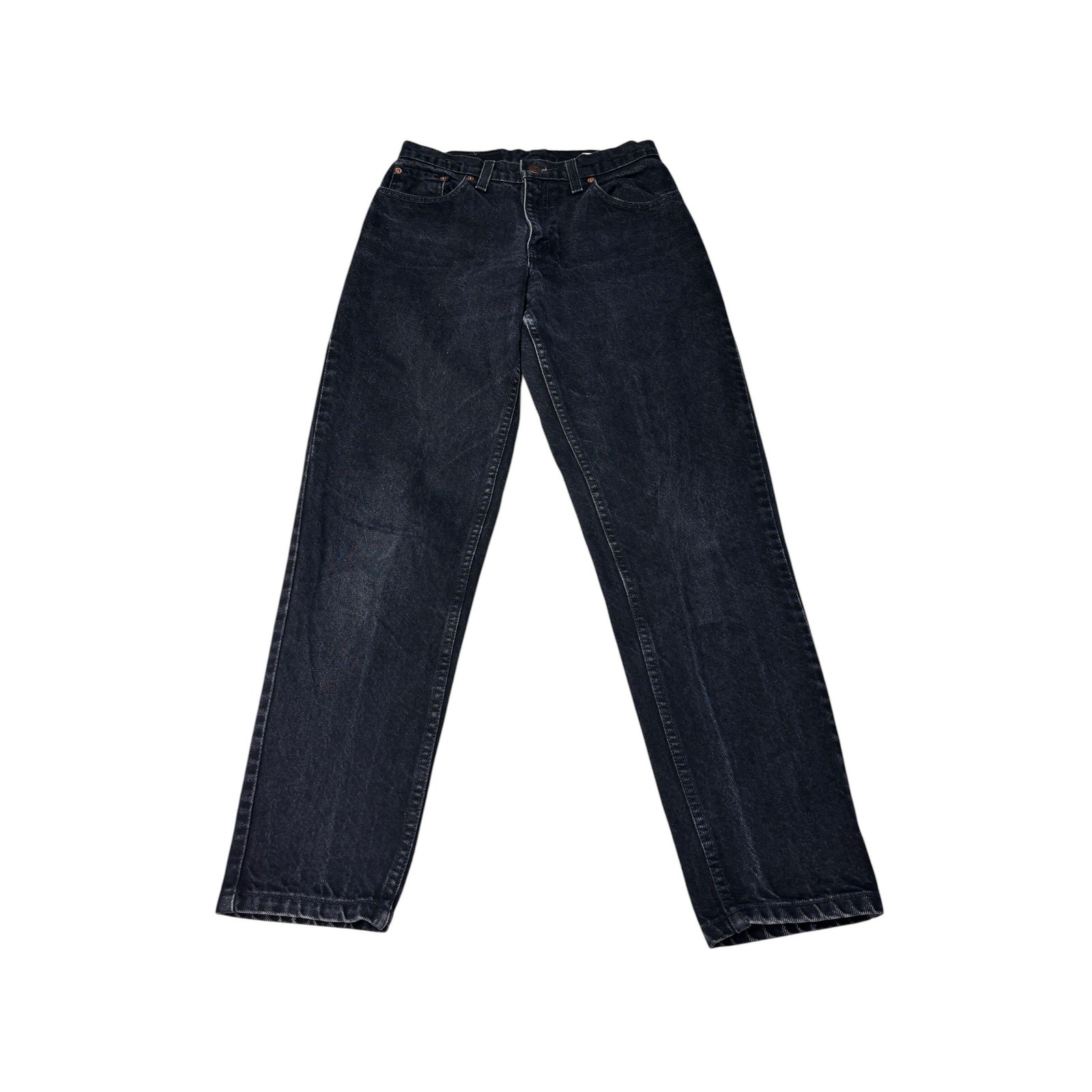 Vintage 1993 Levis 550 Relaxed Fit Tapered Leg Black Jeans USA Womens W25 L28