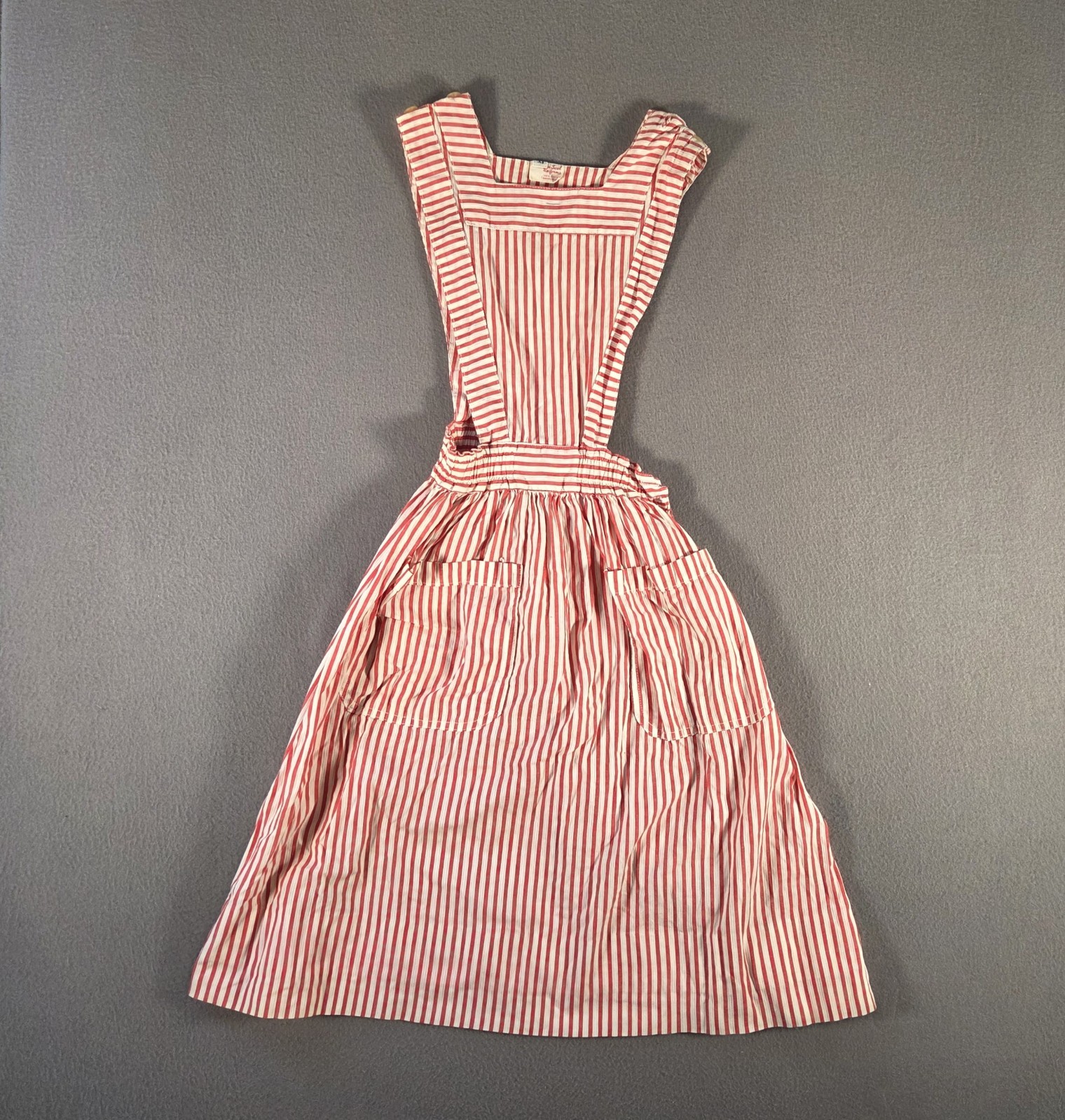 Vintage Fashion Seal Uniforms Dress Womens XS Red Candy Striper Sanforized Flare