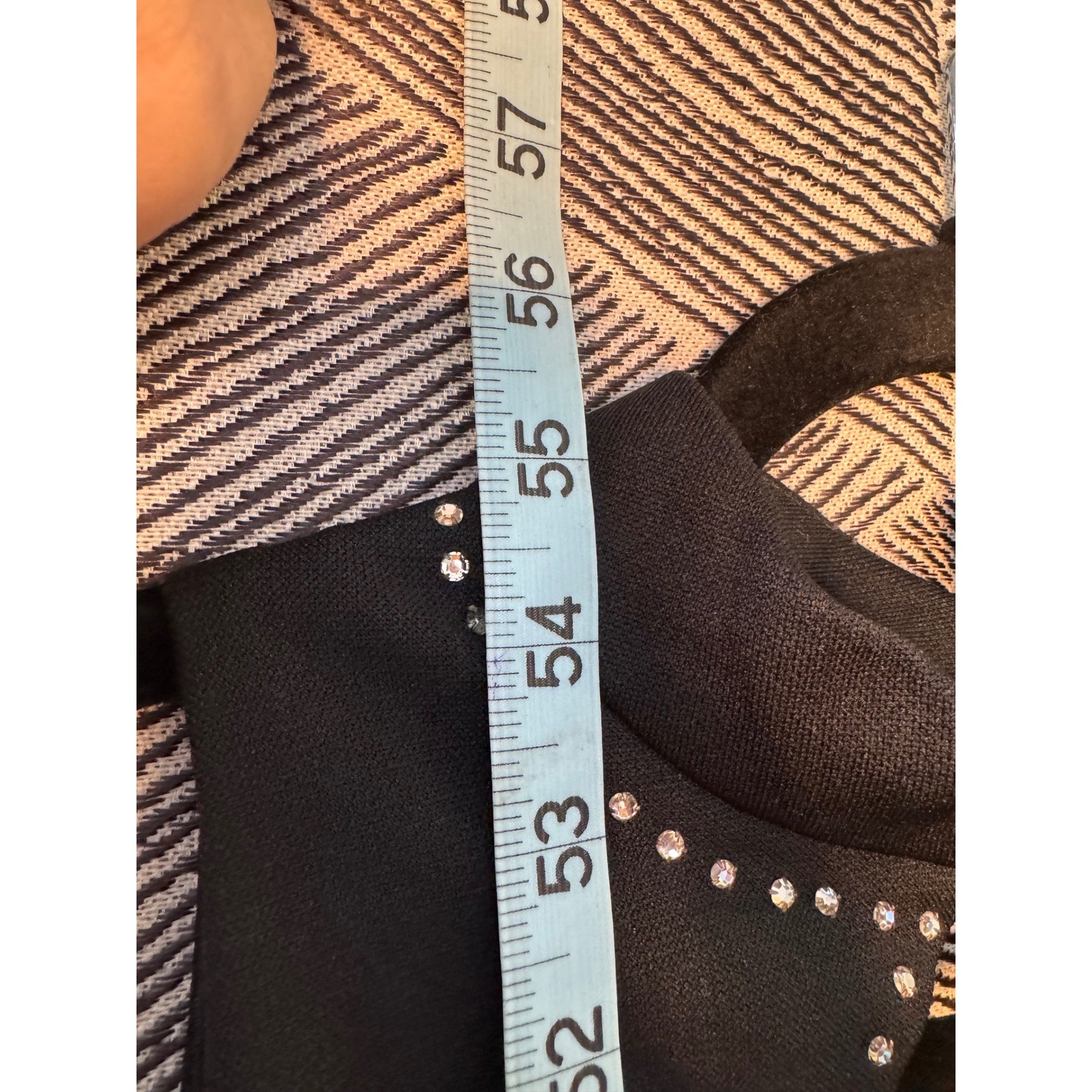 Vintage Montgomery Ward Black Maxi Disco Dress Sz S/M
