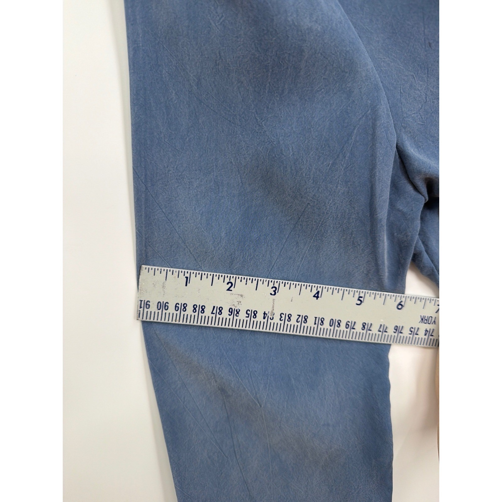 Jeffrey & Dara Petite Blue 2 Piece Set Jacket Pants Rayon Size 4 Vintage