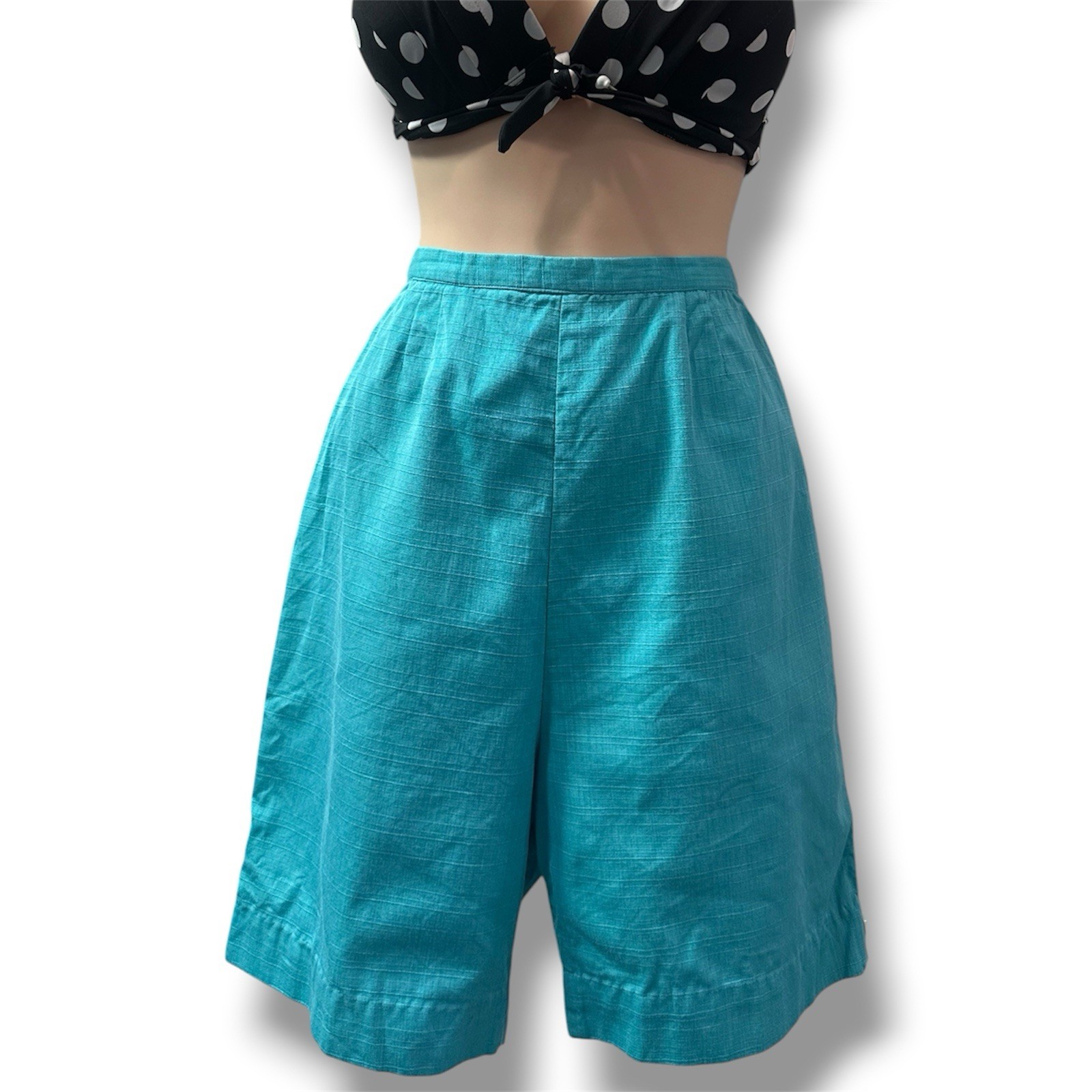 Vintage 1950s Catalina’s Play Around Swim Beach Bermuda Shorts sz 6 / 27”