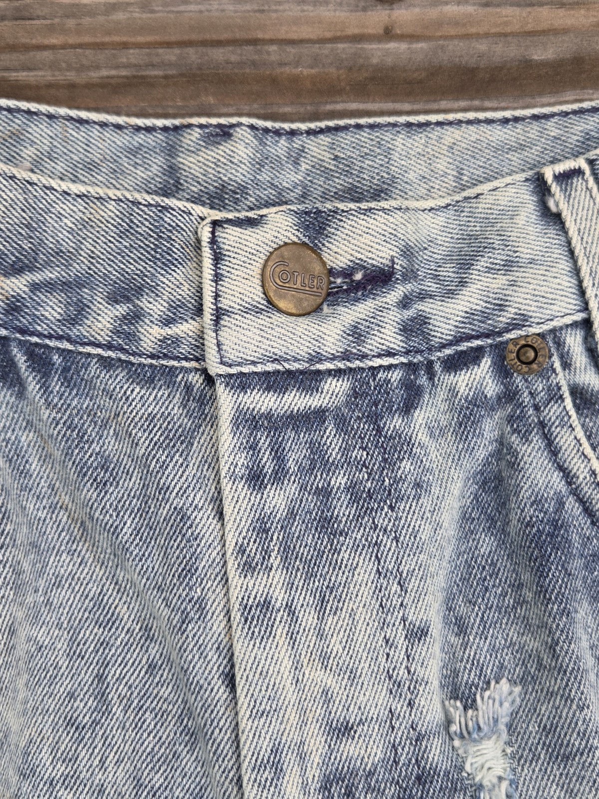 🐲Vintage Acid Wash Patchwork Jeans Womens 80s Dragon Biker Distressed Denim🐲