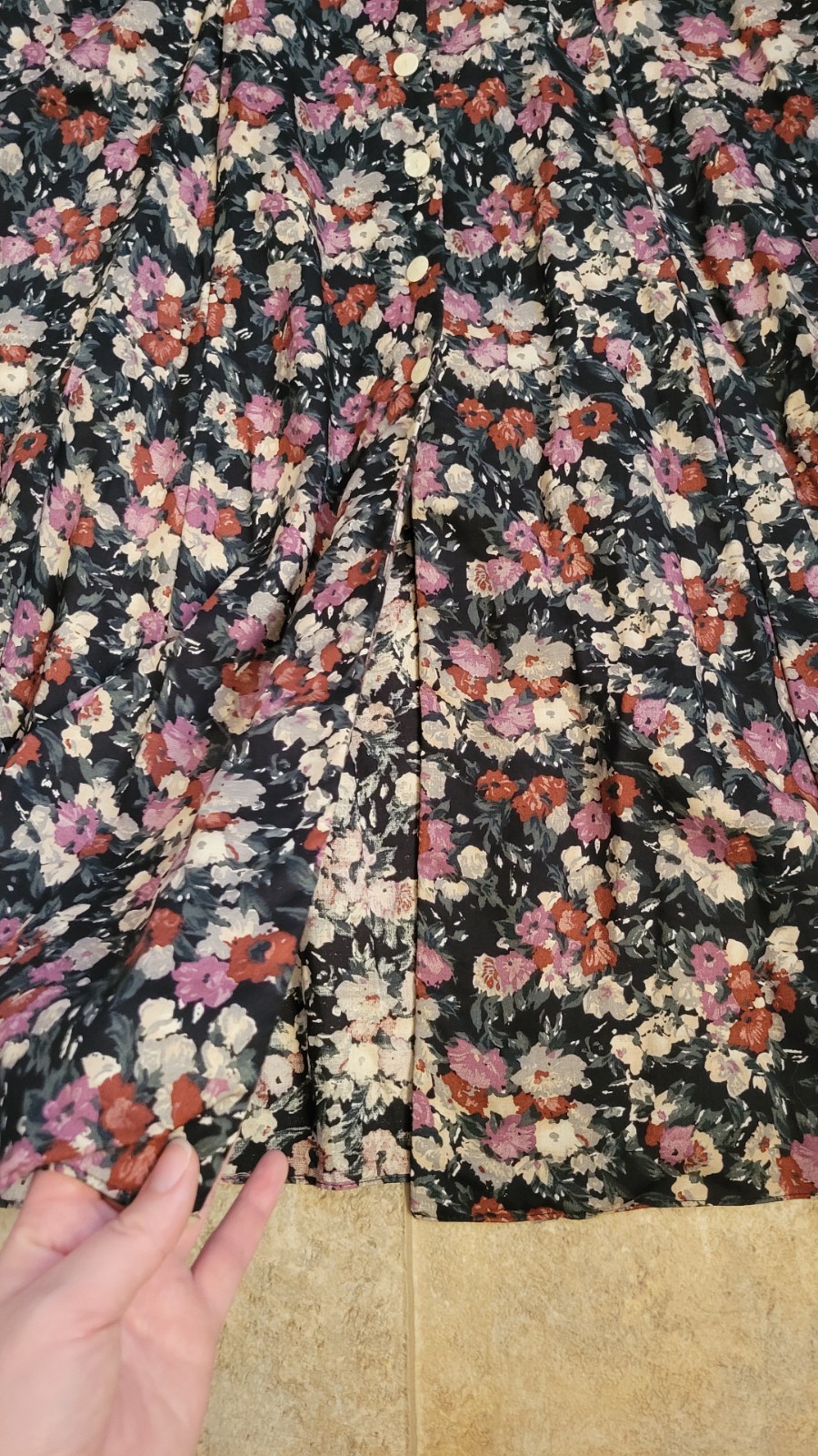 Vtg E.D. Michaels by Melanie Drucker Floral Sz 11-12 A-Line Dress Cottagecore