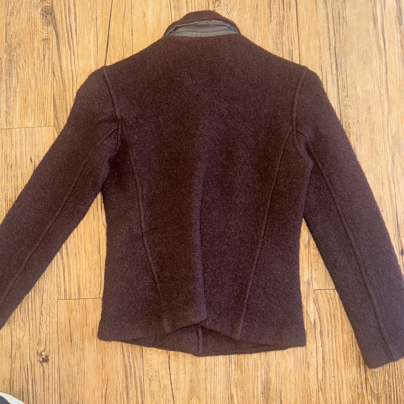 J Crew Vintage 100% Wool peacoat Jacket Size 6 Women&rsquo;s Brown Pockets Y2K #78