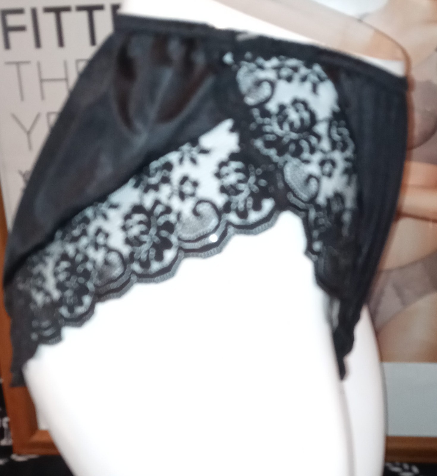 Vintage Maidenform Chantilly Panties Black Lace Trim Women&rsquo;s Size 6 Underwear