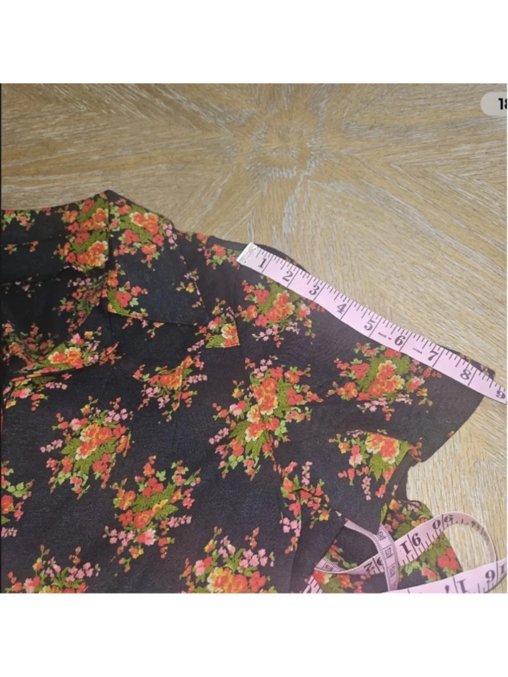 Vintage 90s Handmade Floral Button Front Midi Dress Cottagecore Boho Prairie S