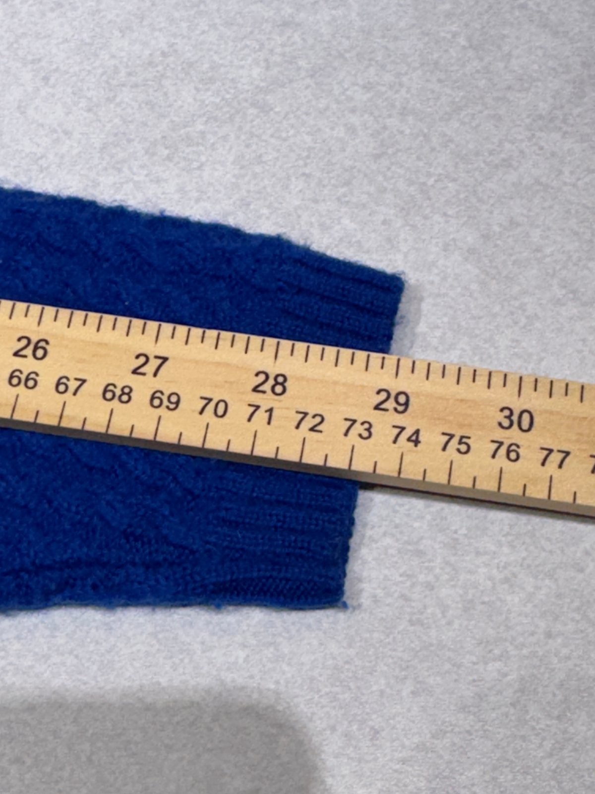 VTG Pendleton 1980 Petite Cobalt Blue Wool Cable-knit Cardigan Sweater USA M