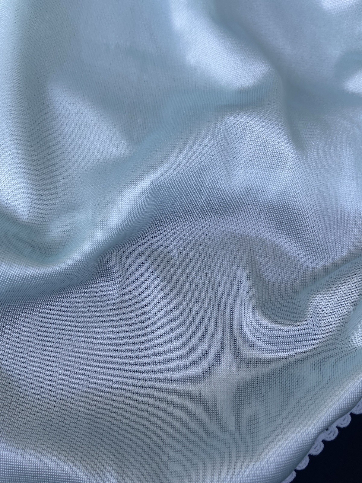 Warners 55184 Perfect Measures Panties Size 8 Nylon Brief Light Aqua Blue FLAWS