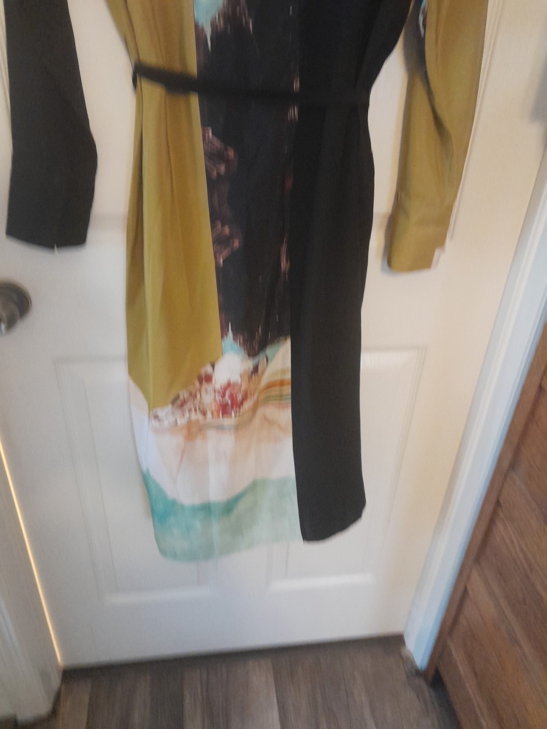 Vintage European Button Down Unique Design Dress Below Knee EU40/ US 8. B14