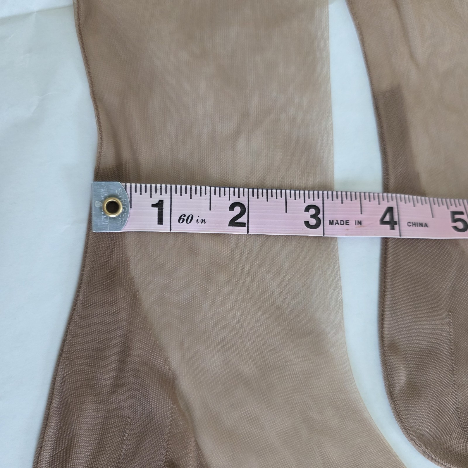 Vtg Penney&rsquo;s Full Fashioned 51 Gauge 15 Den Nylon Stockings Back Seam Size 9.5