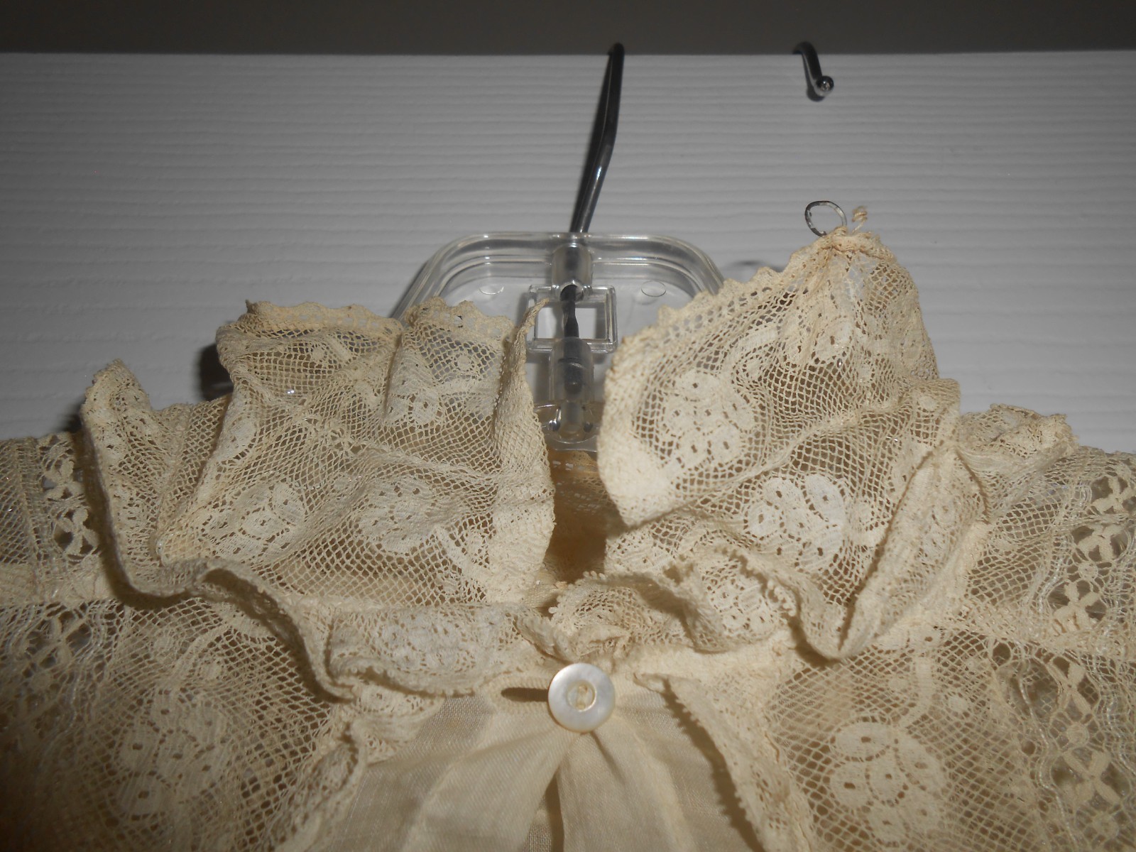 Vtg 1890s 1900s Victorian Edwardian DAY DRESS Lace Lawn Cotton FINE Handmade