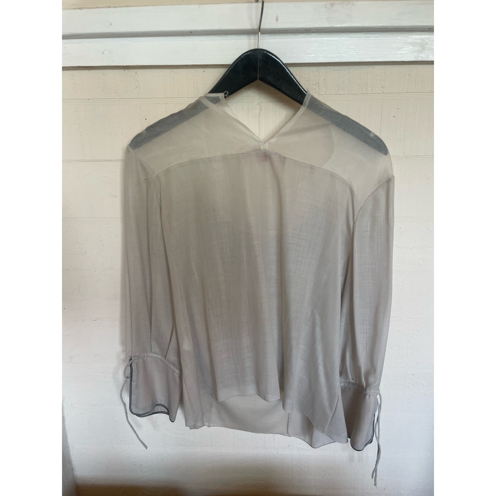Vintage 90s CHRISTIAN LACROIX Hulotte Embellished Blouse Small S LUXURY Top Y2K