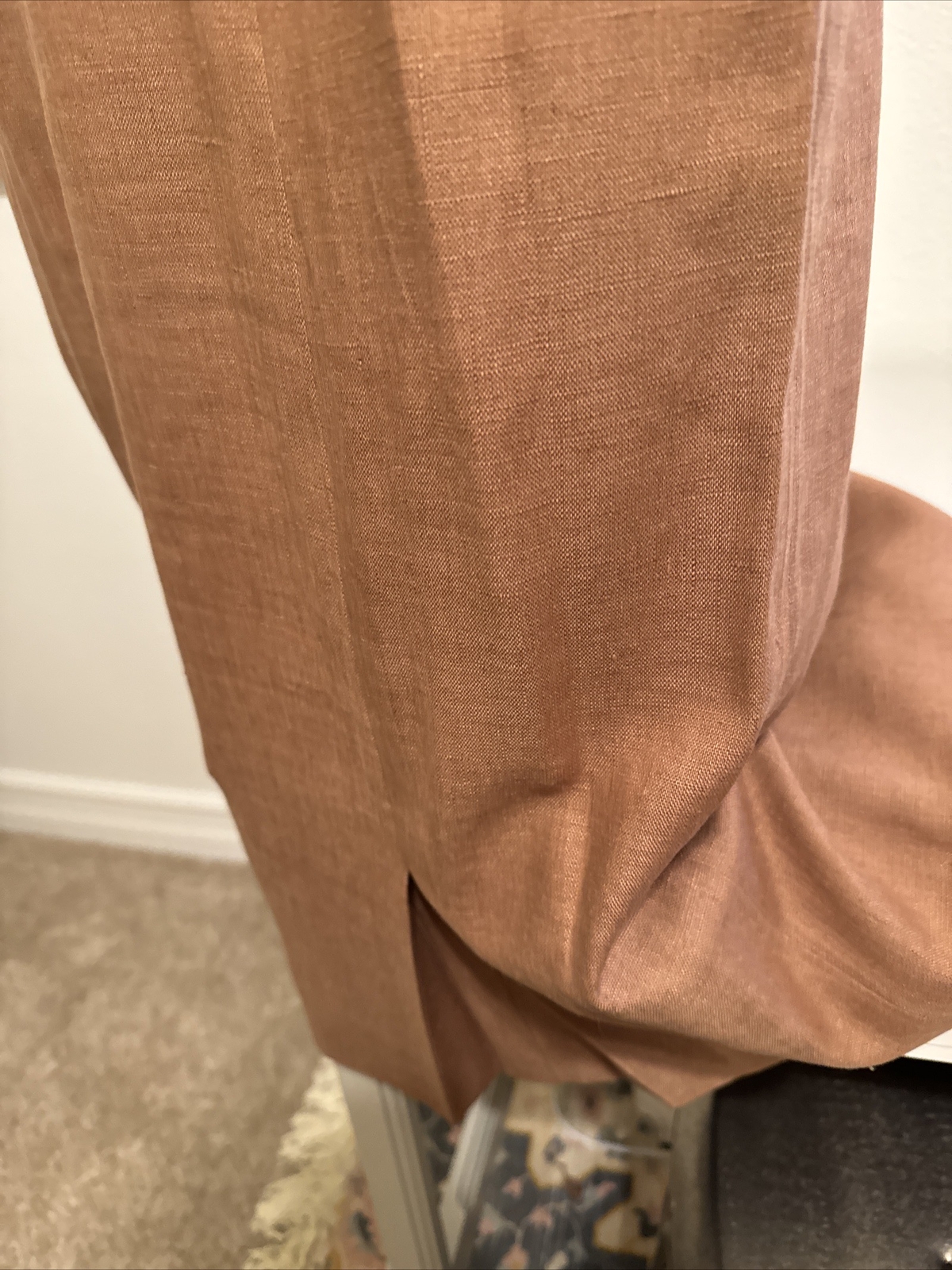 Vtg 50s 1950s Adele Simpson Wiggle tan brown Pencil dress S 4 6 Talon Zipper