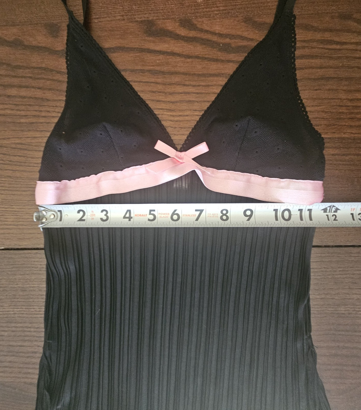 Vintage Y2K Sheer Black Cami Victoria&rsquo;s Secret Sz S