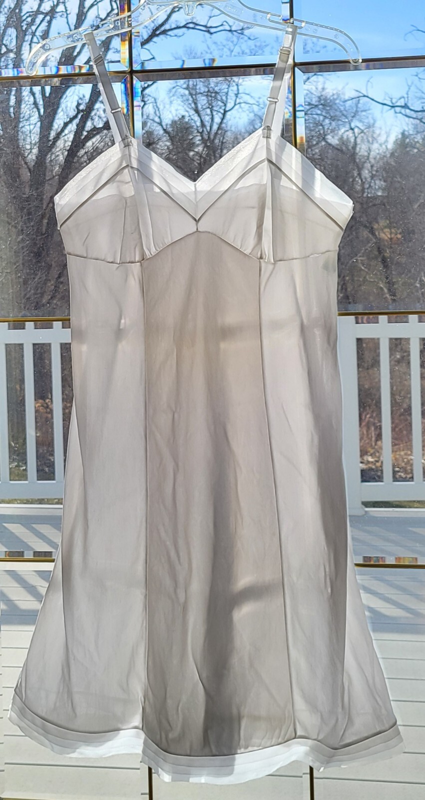 VTG Philmaid Baby Doll Dress Slip Gown Silky Nylon Size 34 Chiffon Trim Coquette