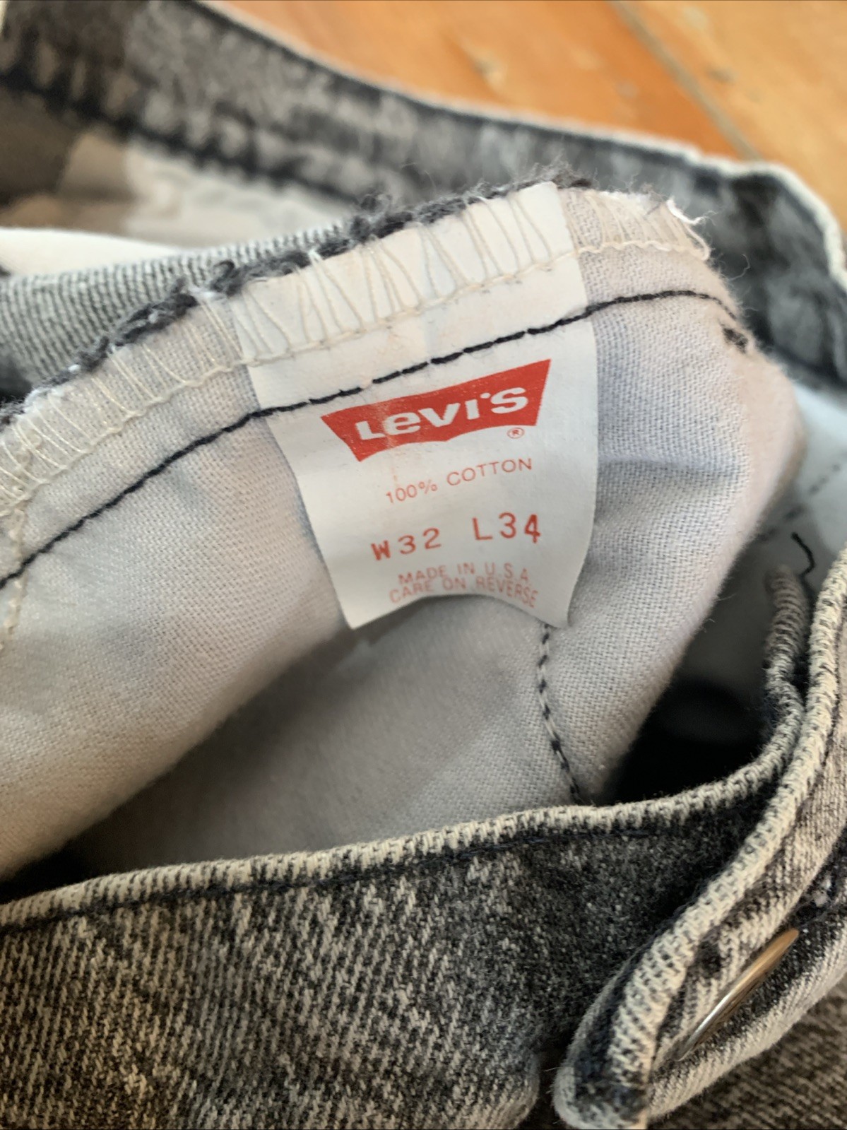 VTG Levis Silver Tab Black Acid Wash Pleated High Waist Jeans Size 30/34