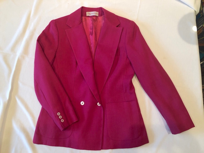NWOT NWT Evan Picone fuscia lined skirt suit sz 14 Lloyd Williams blouse sz 10