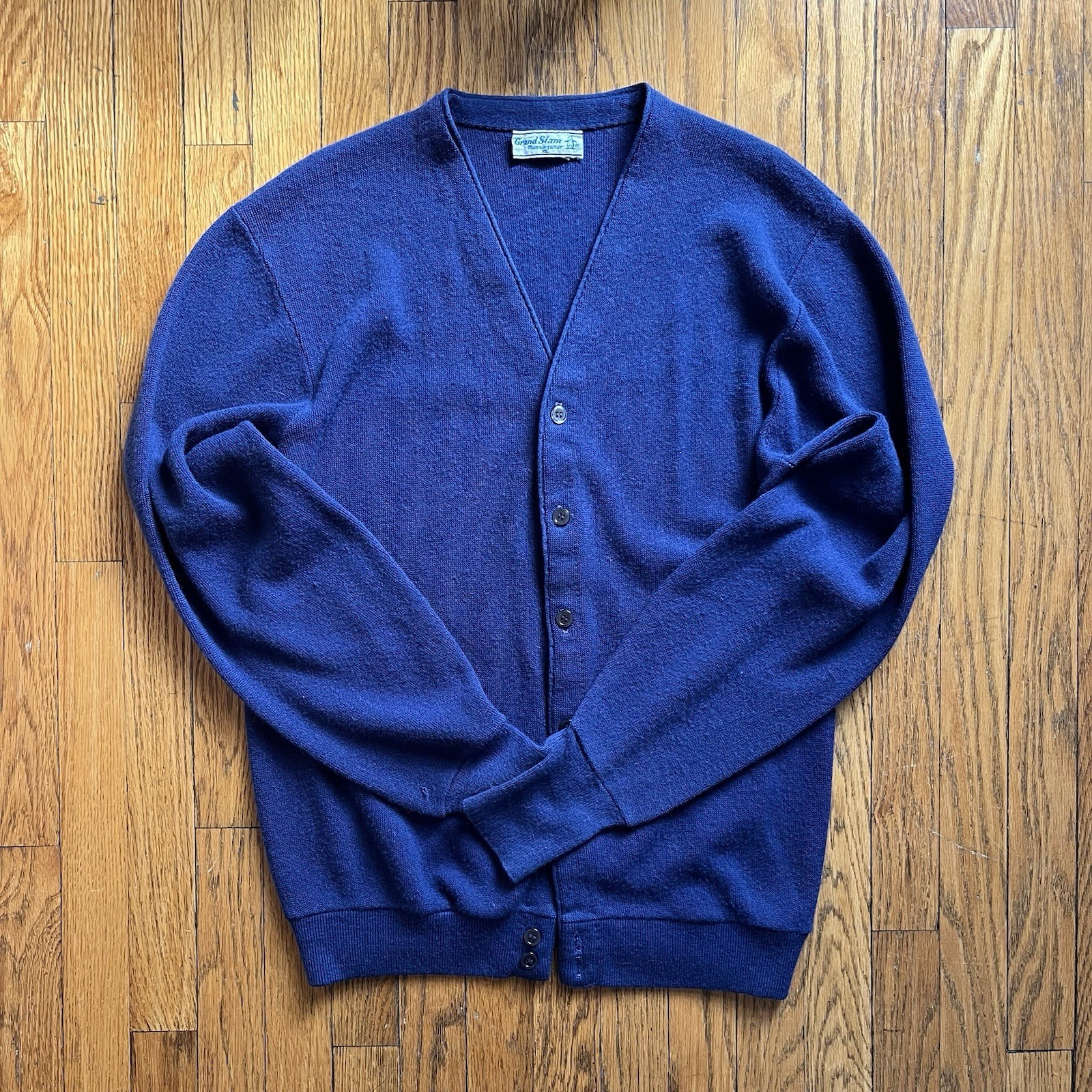 Vintage Munsingwear Grand Slam Cardigan 100% Wool Men’s XL Excellent Condition