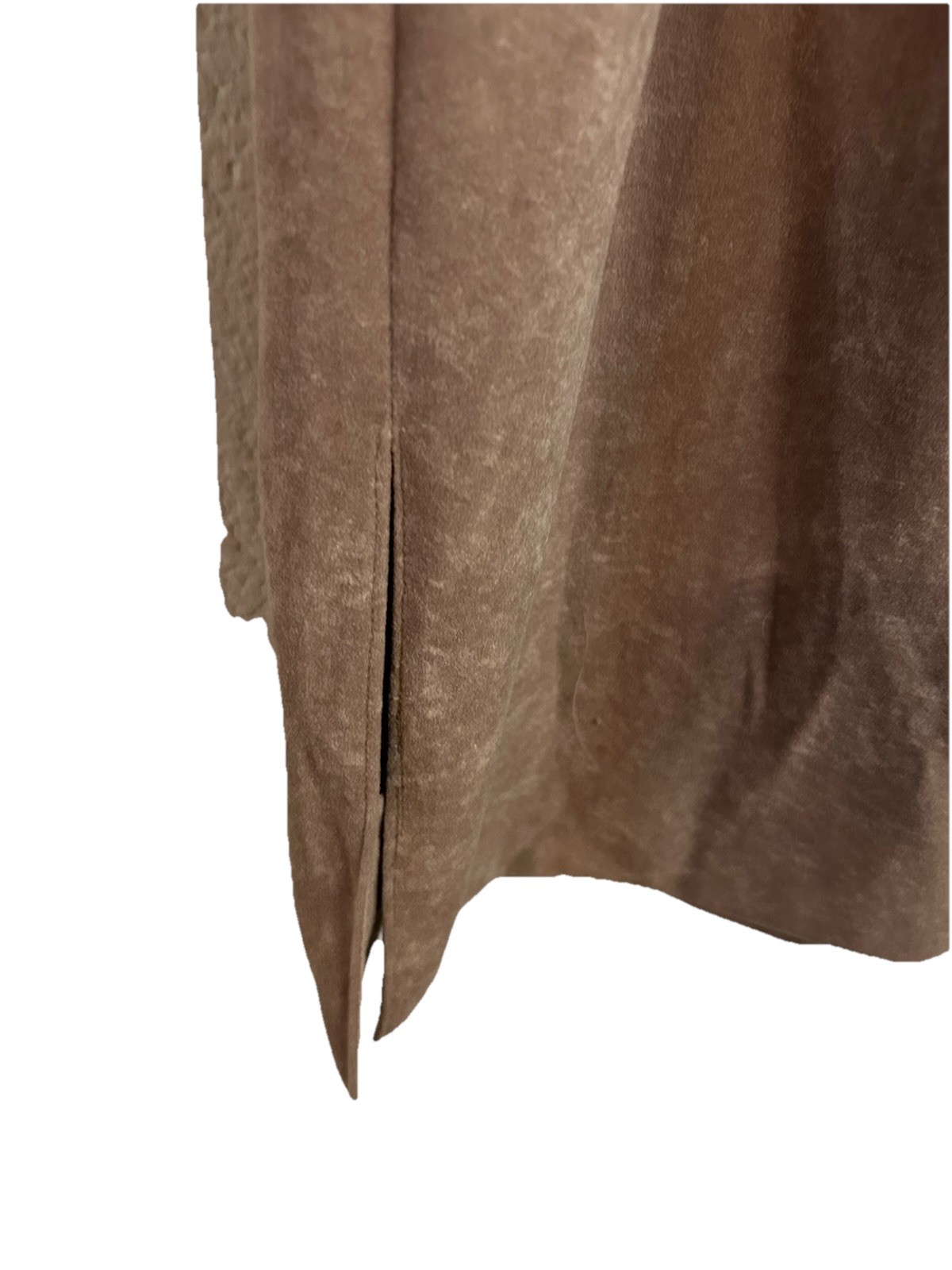VTG Western Tan Suede Draped Midi Length Dress NARDIS OF DALLAS S/M