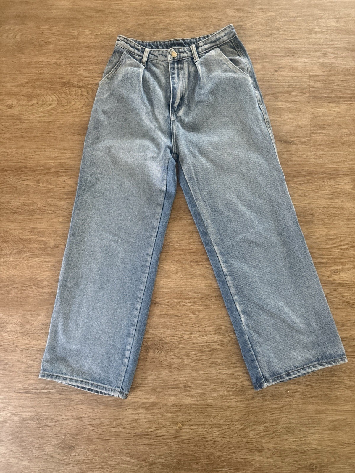 Vintage 90’s High Waisted Pleated Wide Leg Mom Jeans Women&rsquo;s