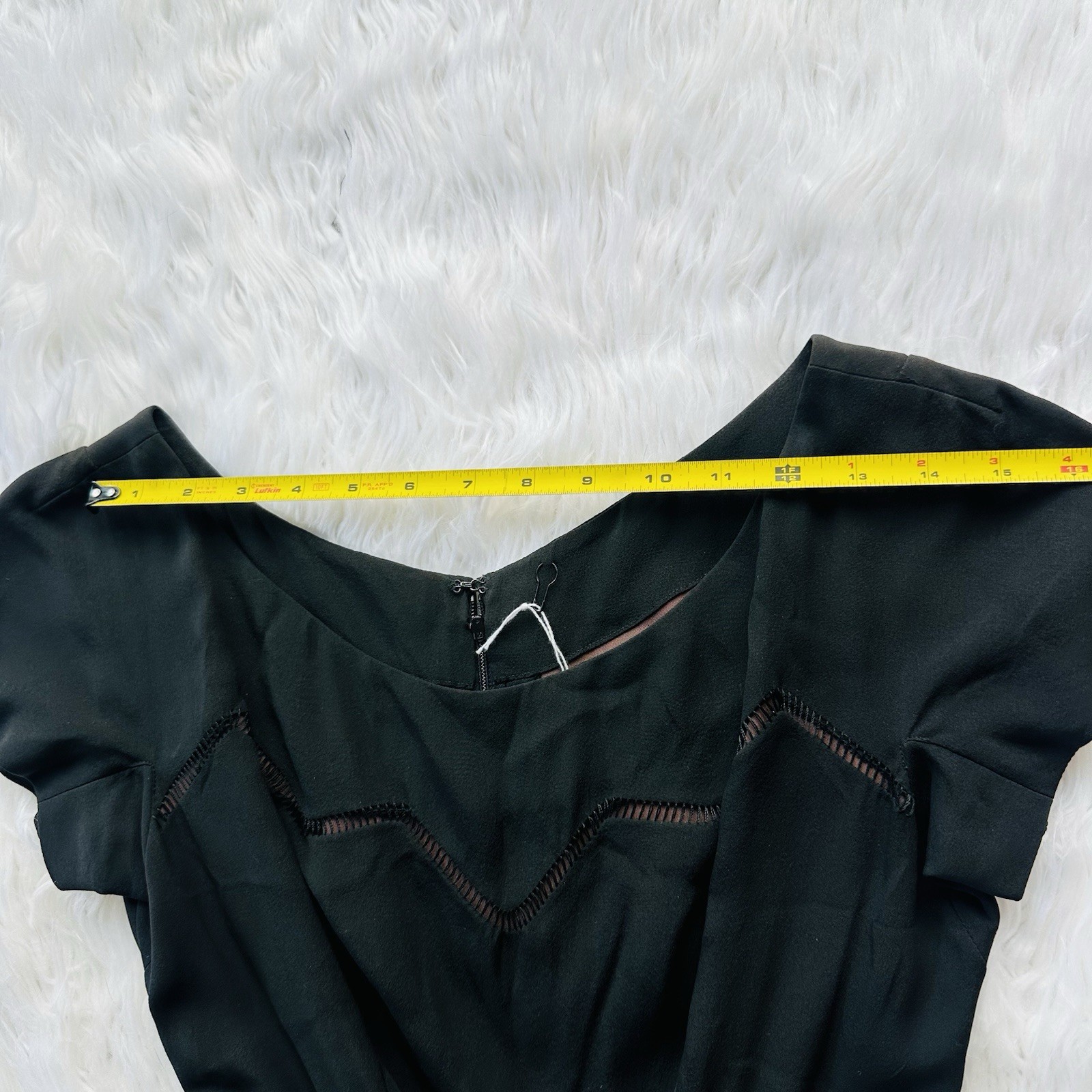 Solid Black Shift Dress Harold&rsquo;s Made In USA Vintage Small Wedding Holiday Party