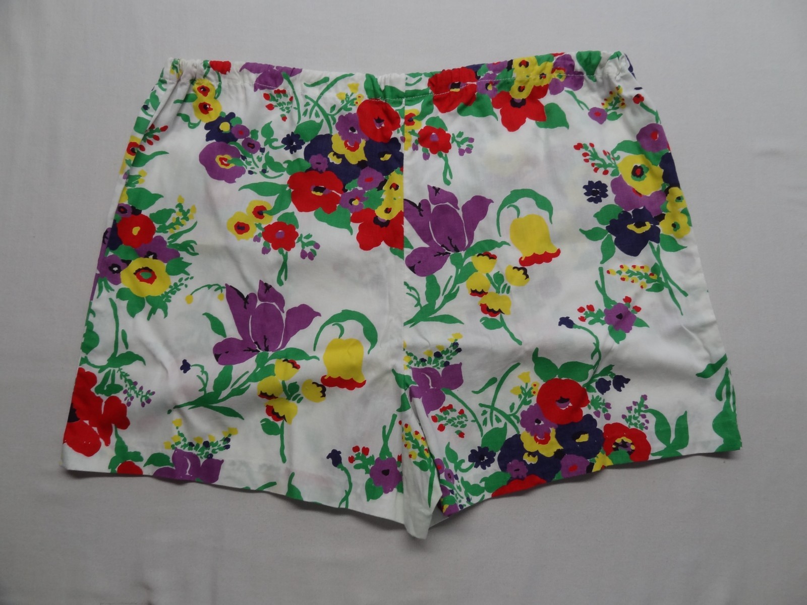Mini Dress Shorts SET 18 1/2 Floral 60s 70s Hippie VTG ILGWU Union Made in USA