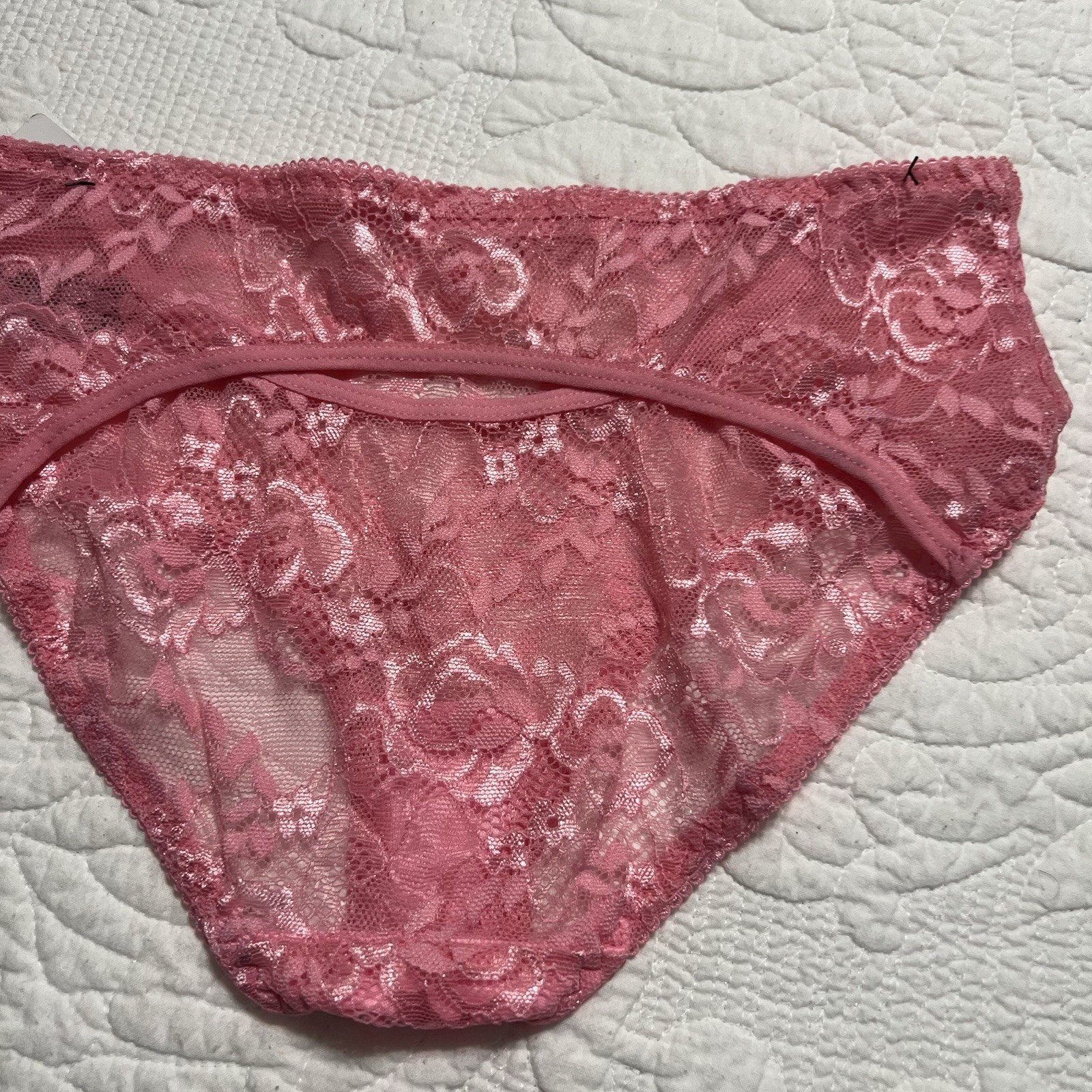 NWT DAISY FUENTES INTIMATE LOW RISE LACE KEYHOLE BACK HIPSTERS SIZE S #78