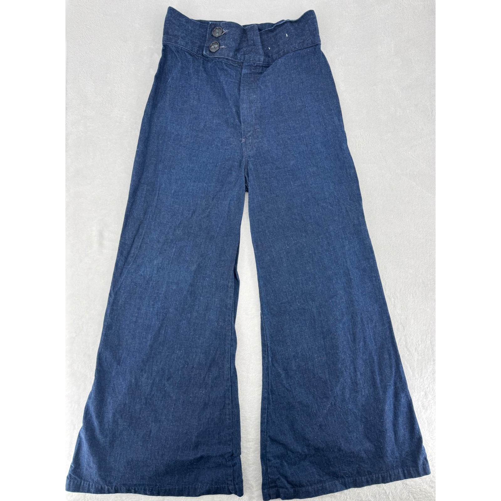 Vintage Rumble Seats by Wilkins High Waisted Bell Bottoms Denim Jeans 2/28