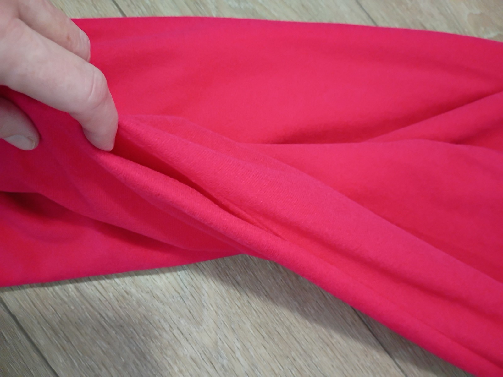 Vtg Elegant David Brown California LONG Red Soft House Dress Gown Robe Petite S