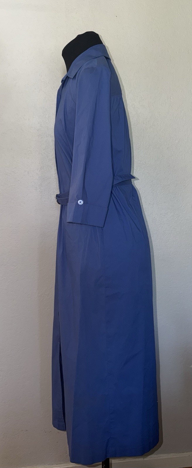 Talbots Peri Blue Iridescent Rockabilly Pencil Dress Pockets Bow 6 Petite