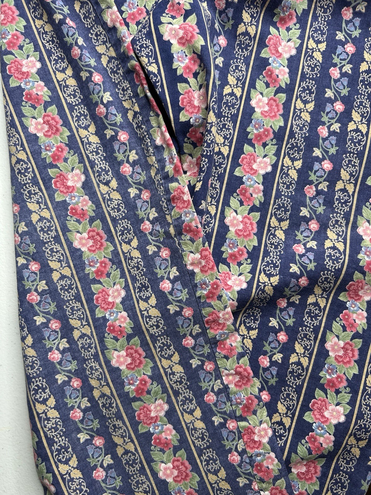 1970’S-80’S Vintage Andrew McMullan Floral Pull On Pants for Women, 30” Waist