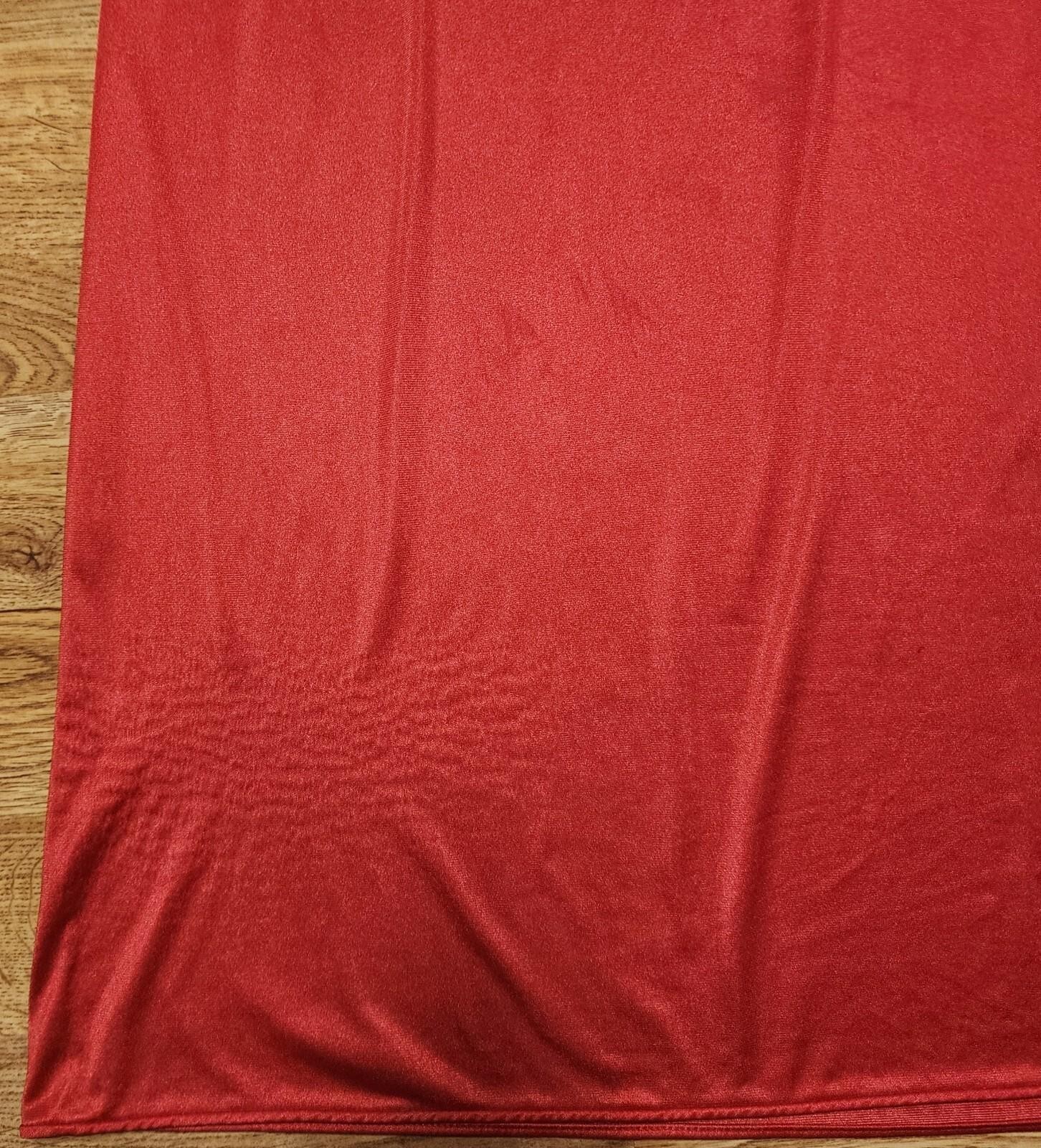 VTG Vassarette Nightgown Large Red Full-Length Lingerie Nylon Empire Waist READ