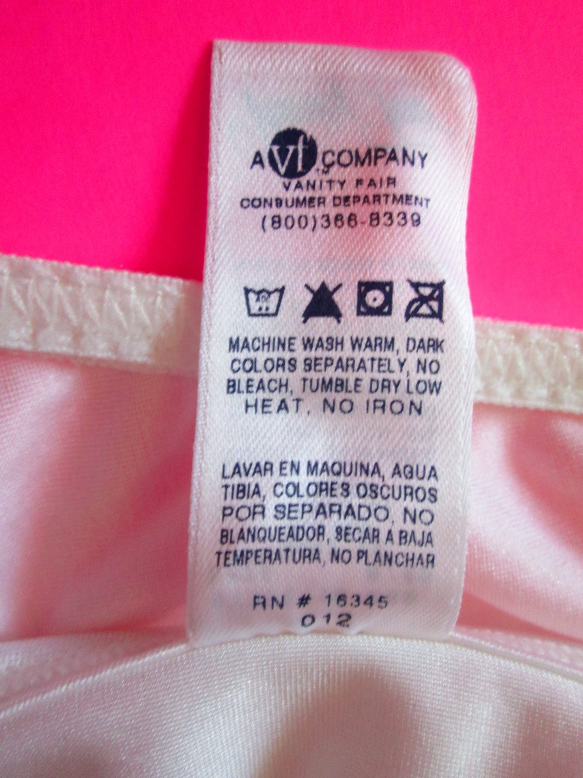Vintage 1990&rsquo;s NYLON SATIN G-String THONG Panties by VANITY FAIR XL 8/46 14/16