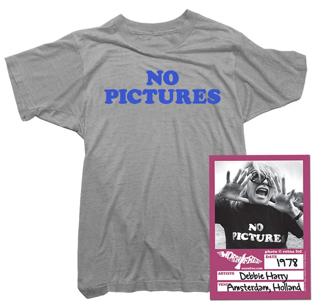 Blondie Womens Womens T-Shirt – No Pictures Tee worn by Debbie Harry – Officiall