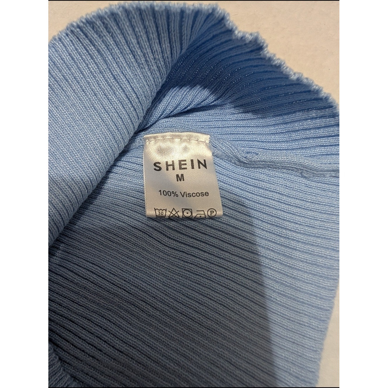 Light Blue Ribbed Knit Cami with Gold Accent Buttons Old Money Business Casual