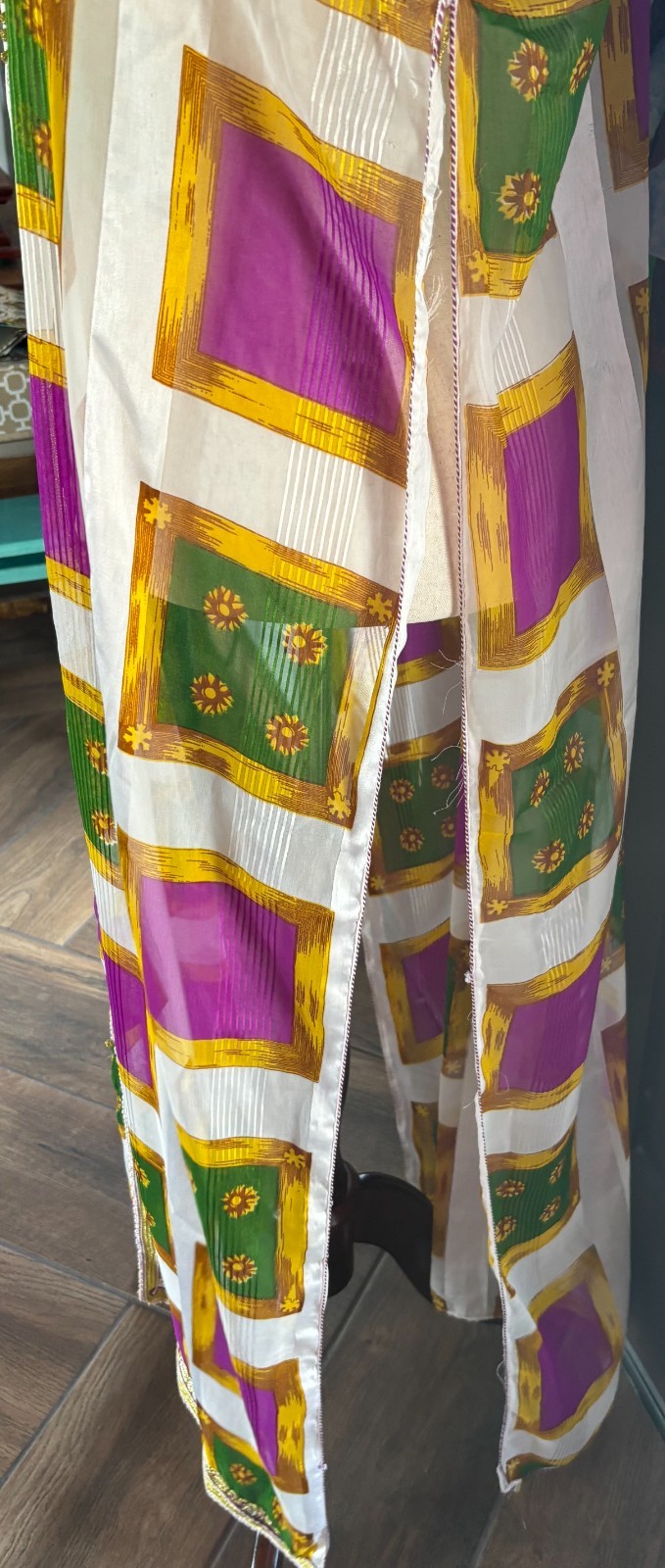 Vtg mid 60&rsquo;s – 70&rsquo;s 2pc Moroccan Caftan Set Sz L-XL