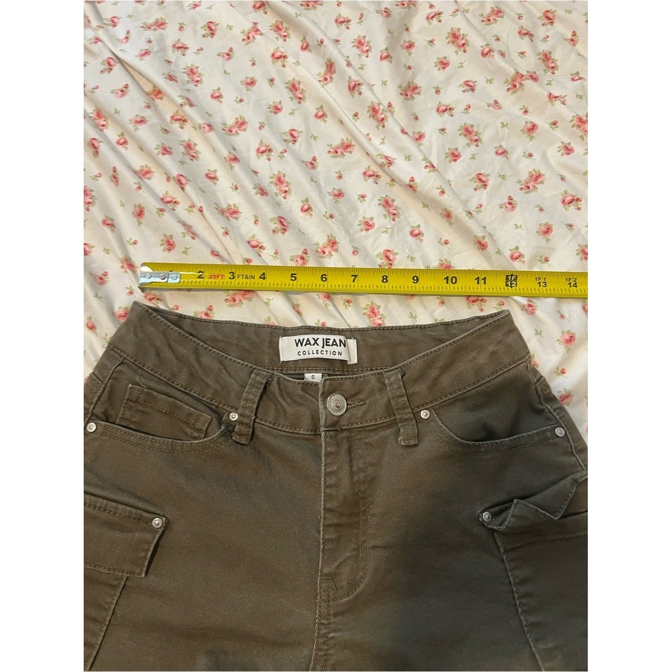 vintage army green cargo shorts